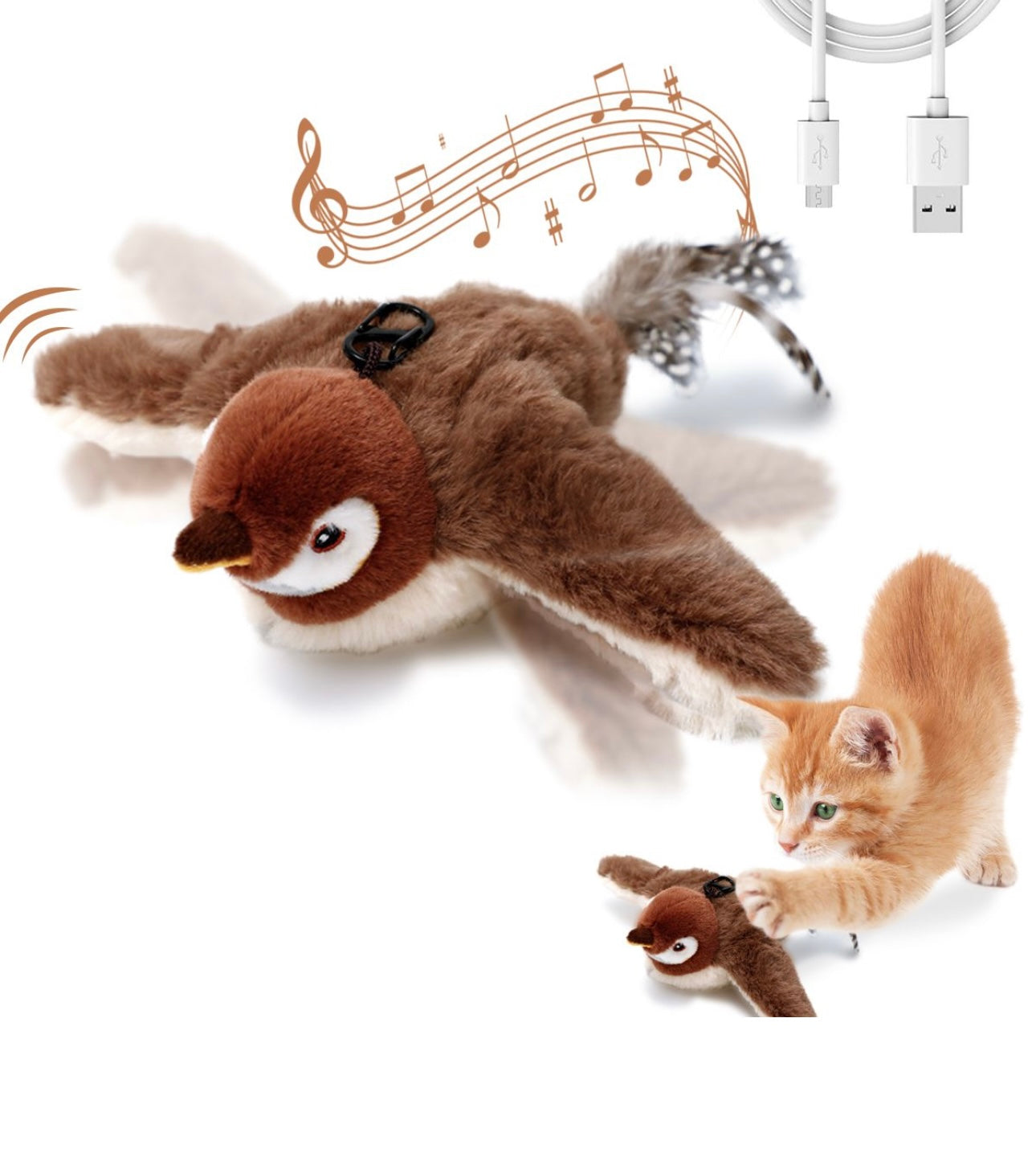 Interactive Flying Bird Cat Toy