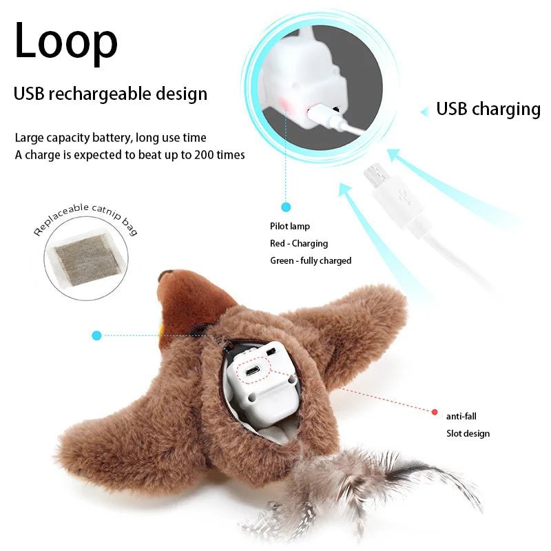 Interactive Flying Bird Cat Toy